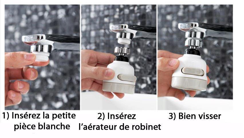 360-degree swivel faucet aerator