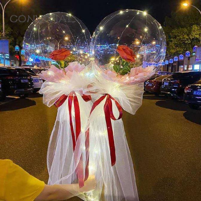 Eternal Pink Glowing LED Balloons