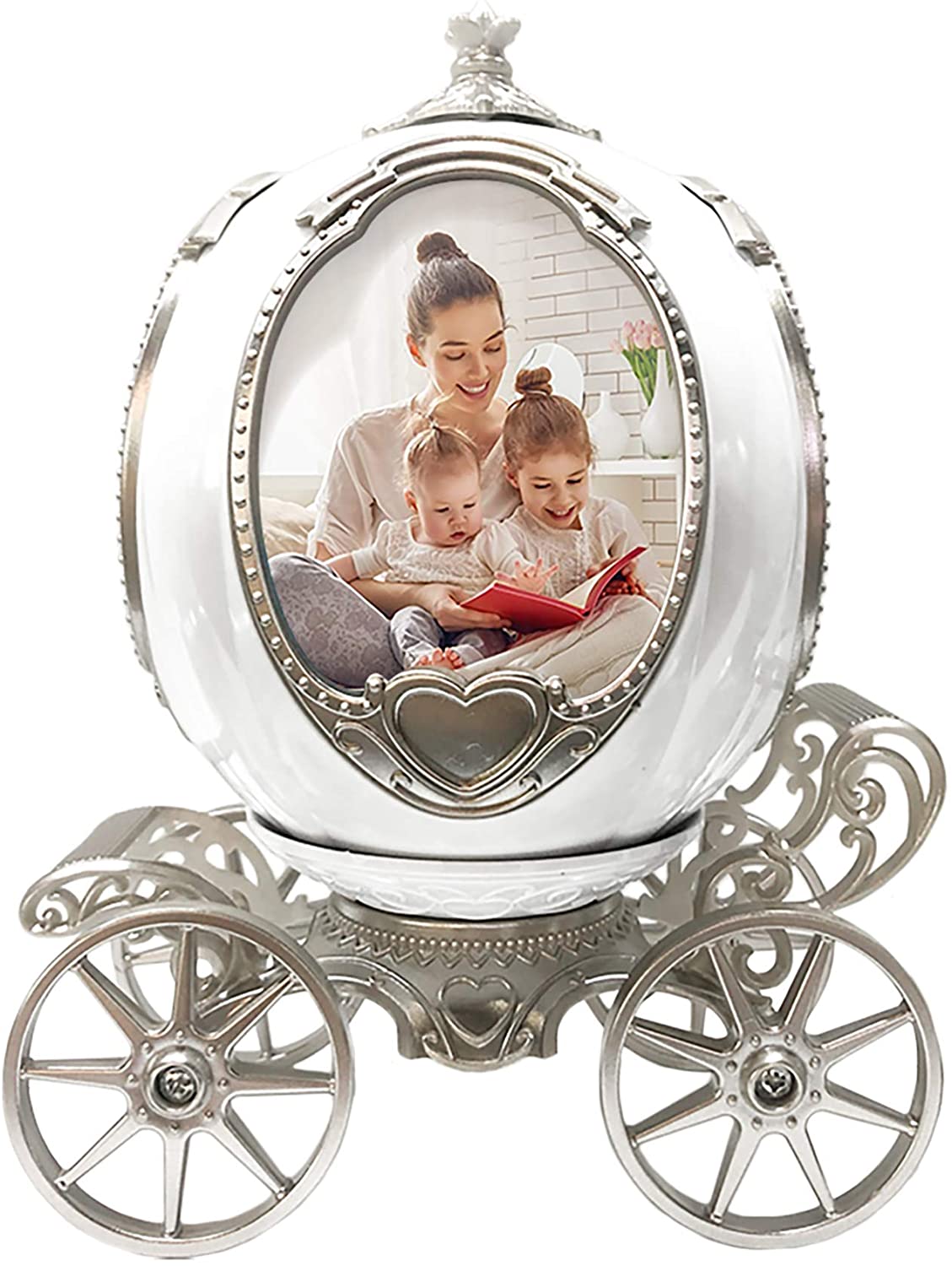 Rotating Music Box with Photo Memories