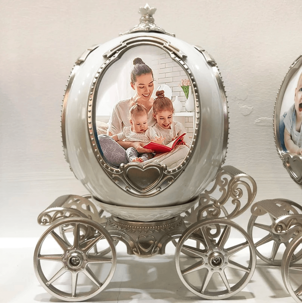 Rotating Music Box with Photo Memories