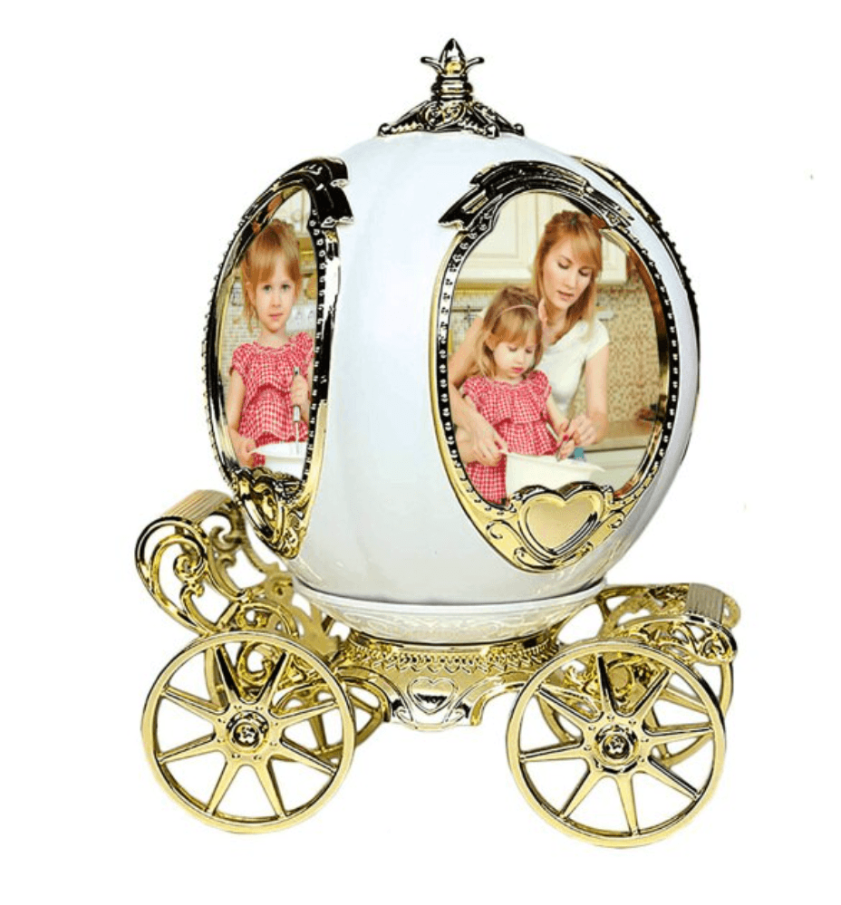 Rotating Music Box with Photo Memories