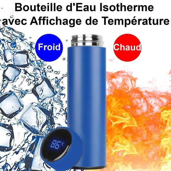 Insulated Thermos Bottle with Temperature Display
