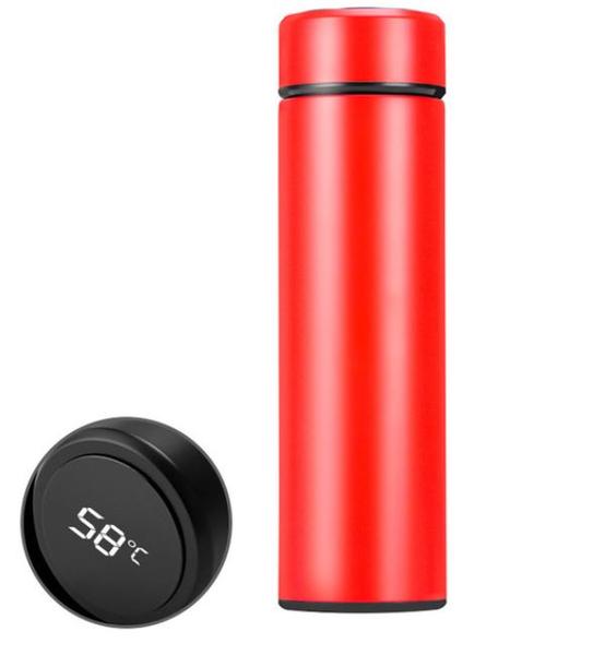 Insulated Thermos Bottle with Temperature Display