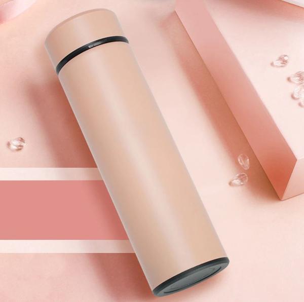 Insulated Thermos Bottle with Temperature Display