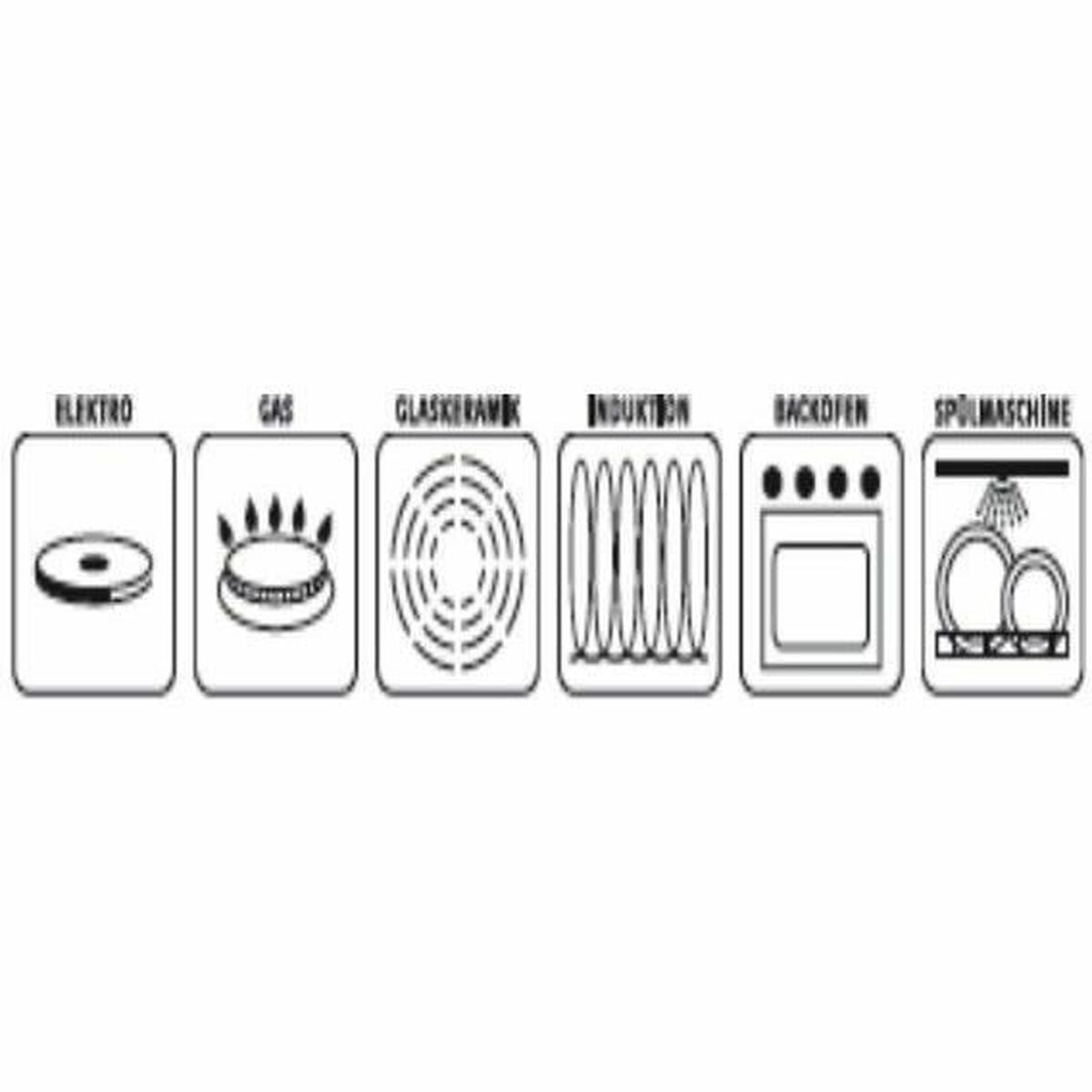 Casserole with lid GSW Black Enamelled Steel