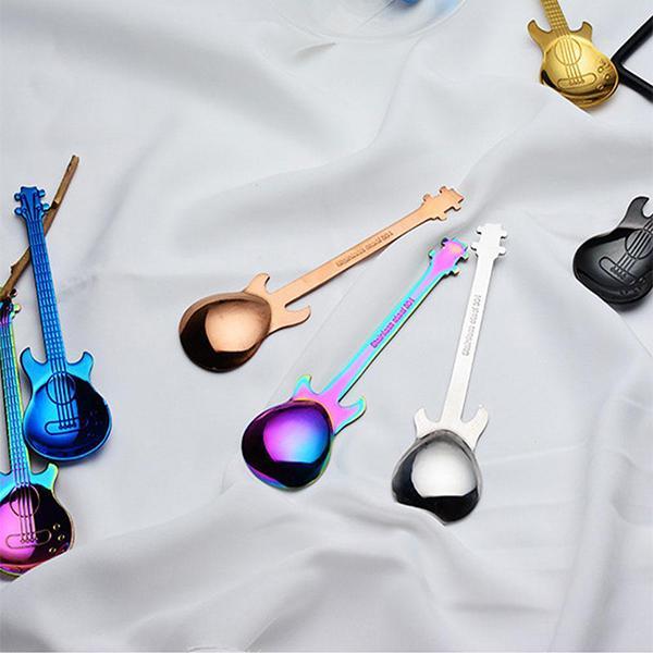 Stainless Steel Guitar Coffee Spoon