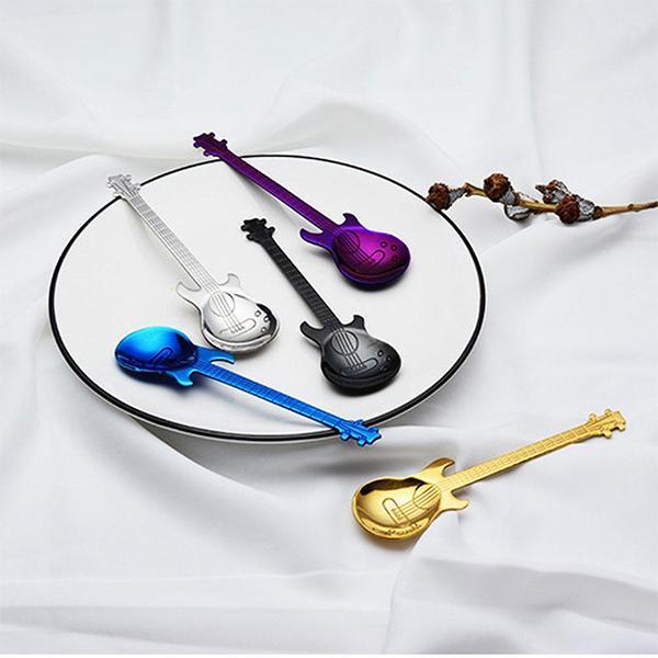 Stainless Steel Guitar Coffee Spoon