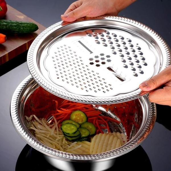 3-Piece Set - Bowl, Grater, Stainless Steel Colander