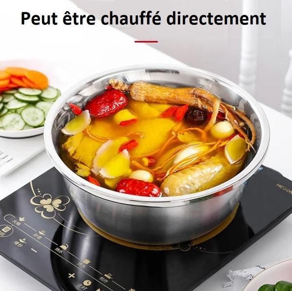 3-Piece Set - Bowl, Grater, Stainless Steel Colander