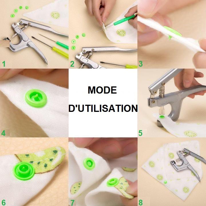 Snap Button Set (360 Pieces)