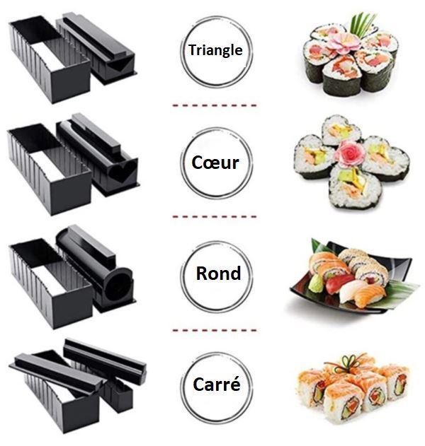 Sushi Mold Set - 10 pieces