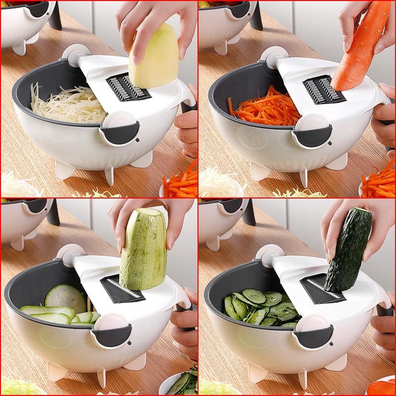 7-in-1 chopper and vegetable cutter