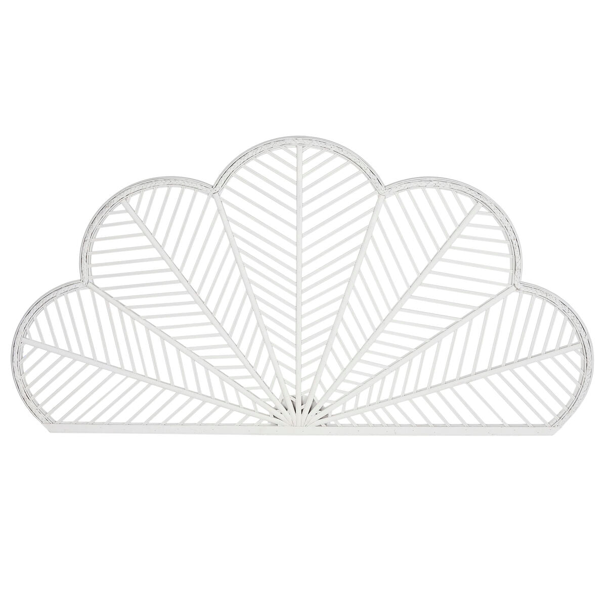Headboard Home ESPRIT White Bamboo Rattan 160 x 2,5 x 81 cm