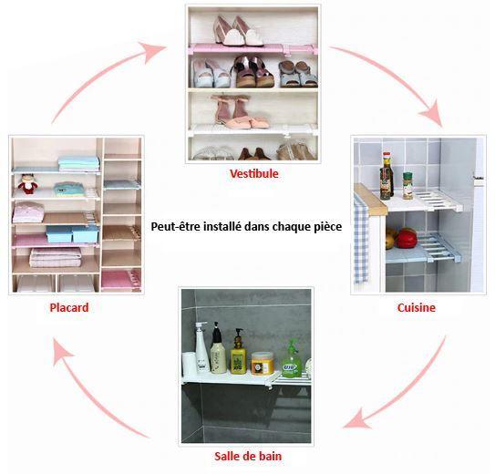 Adjustable storage shelf