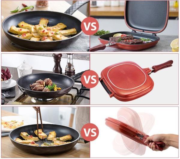 Double-Sided Nonstick Skillet