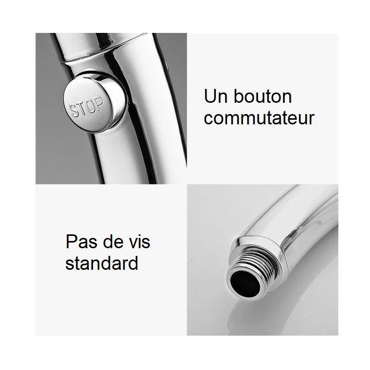 3-in-1 High Pressure Shower Head