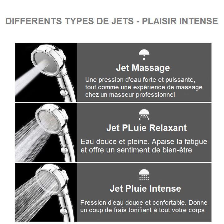 3-in-1 High Pressure Shower Head