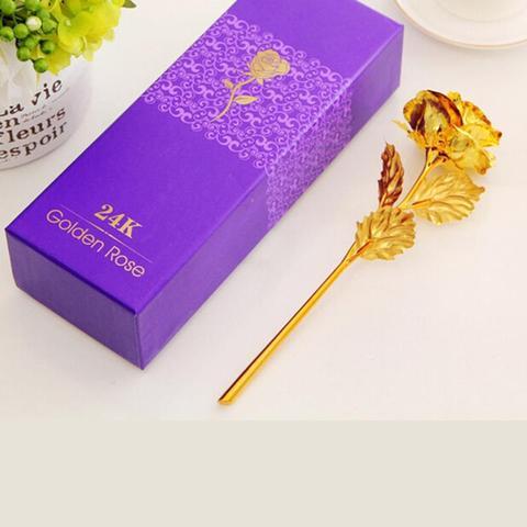 24-Carat Gold-Plated Eternal Rose, a Symbol of Your Eternal Love