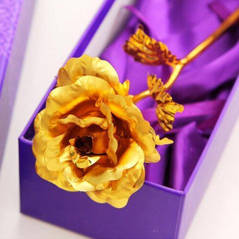 24-Carat Gold-Plated Eternal Rose, a Symbol of Your Eternal Love