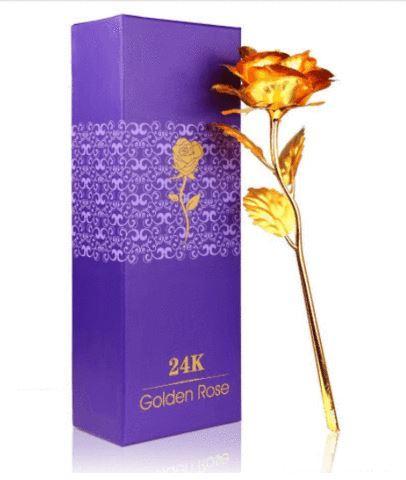 24-Carat Gold-Plated Eternal Rose, a Symbol of Your Eternal Love