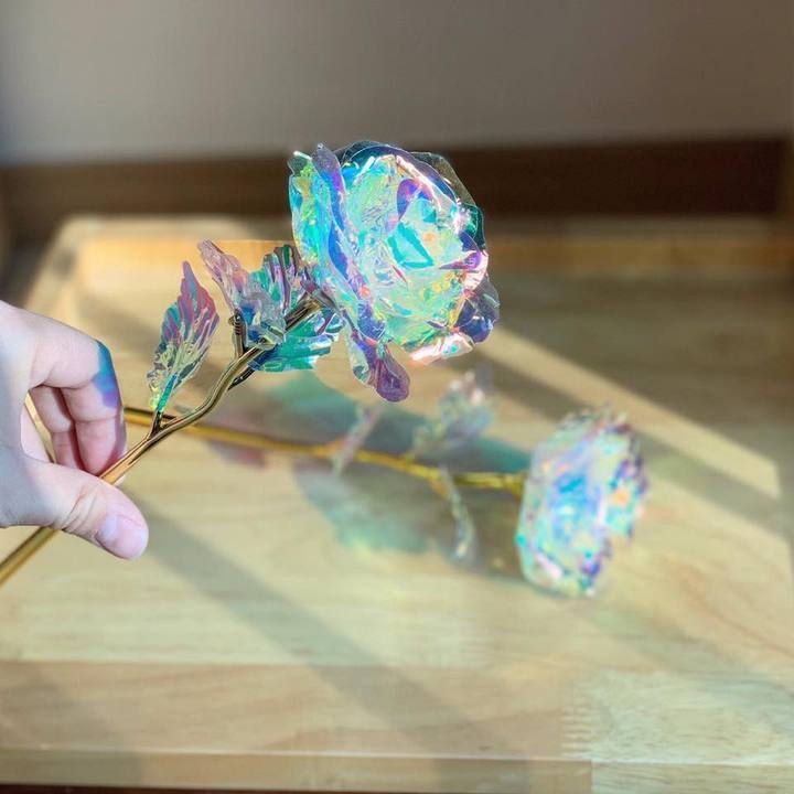 Radiant Rose in Crystal and Rose Gold