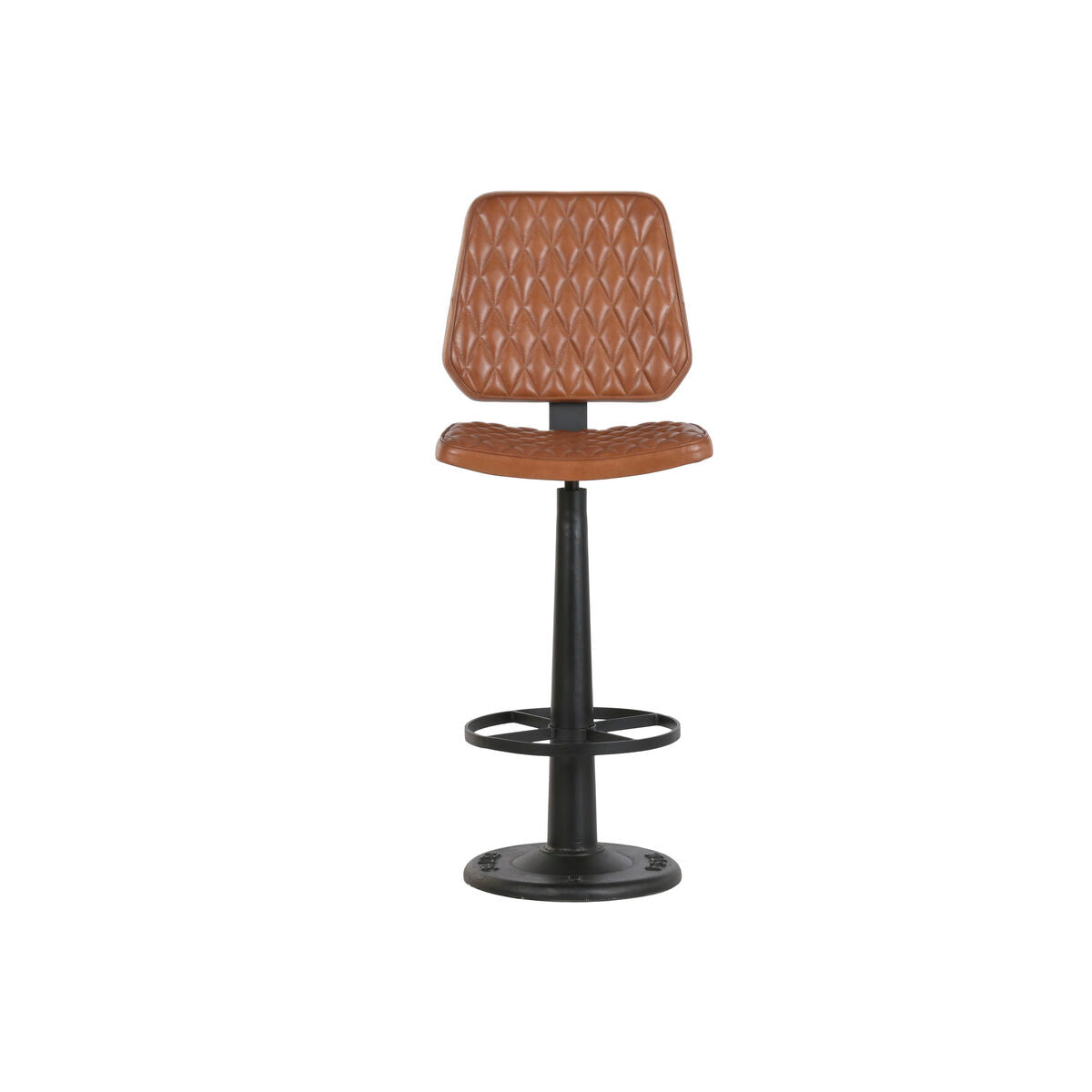 Stool Home ESPRIT Leather Iron