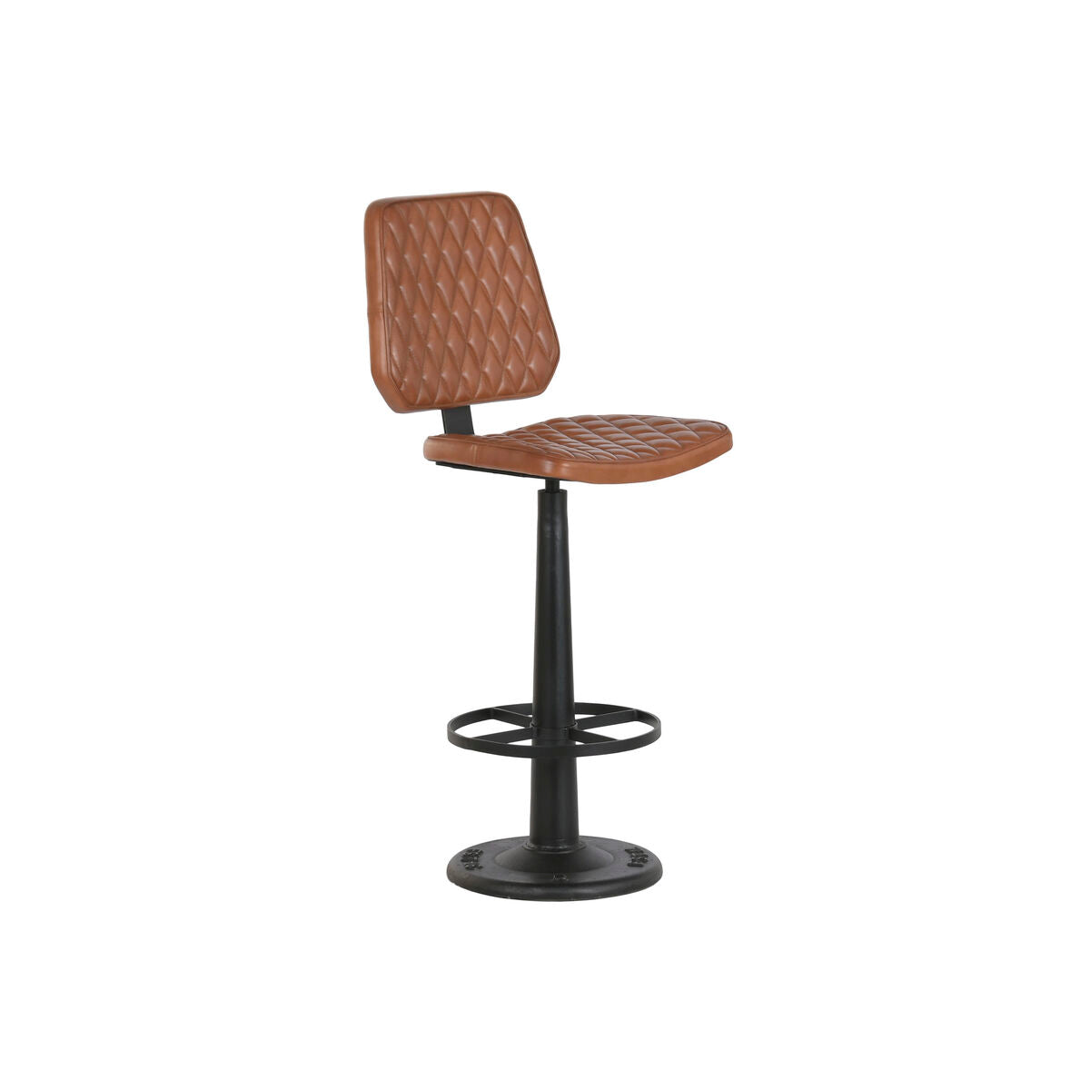 Stool Home ESPRIT Leather Iron