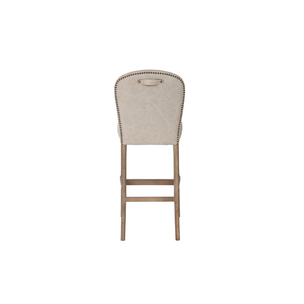 Stool Home ESPRIT White Leather
