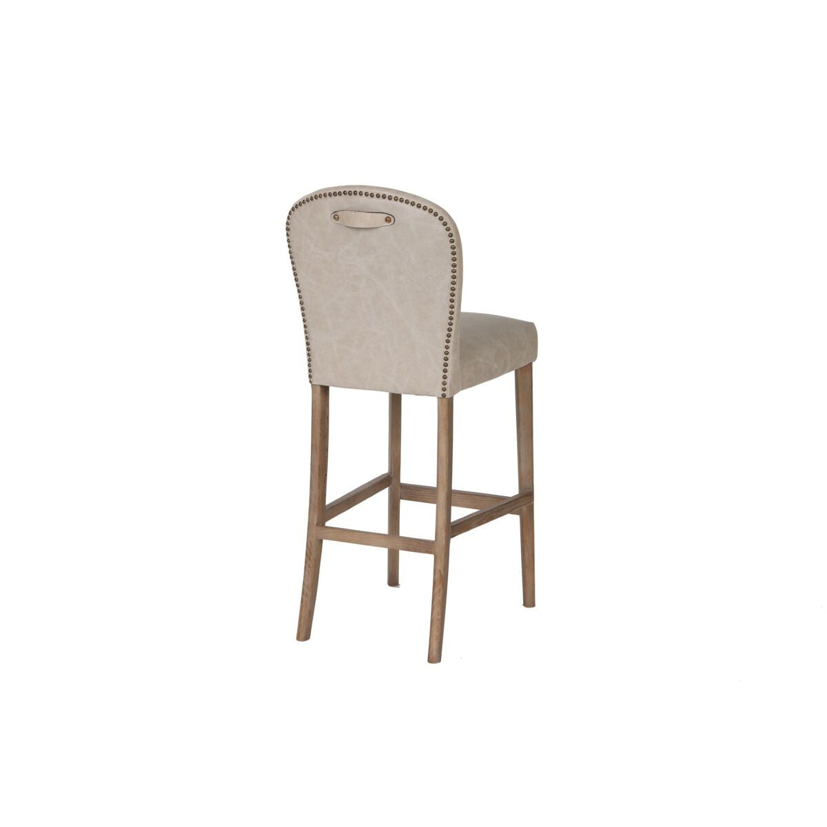 Stool Home ESPRIT White Leather