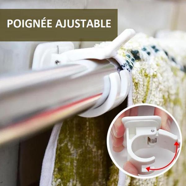 Adjustable Mounting Bracket for Curtain Rod (2 pieces)