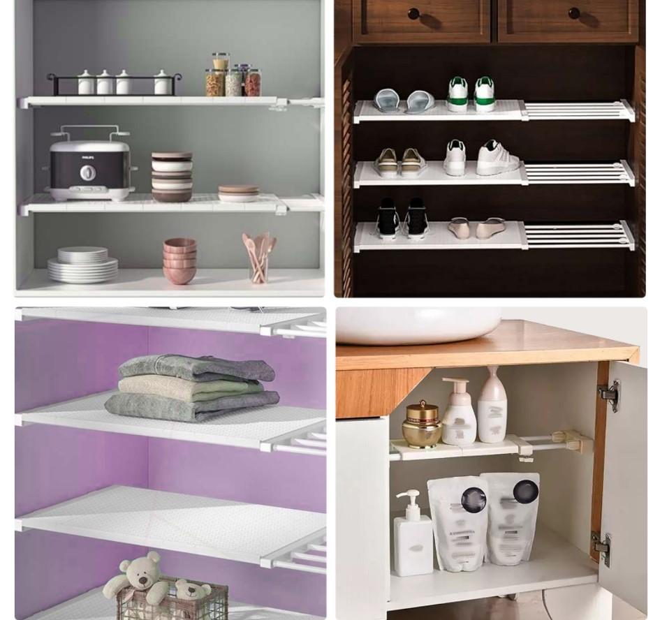 Adjustable shelf support for closets