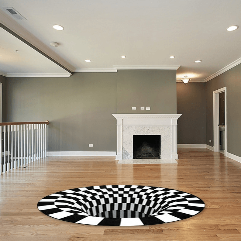 Vortex Illusion 3D Rug