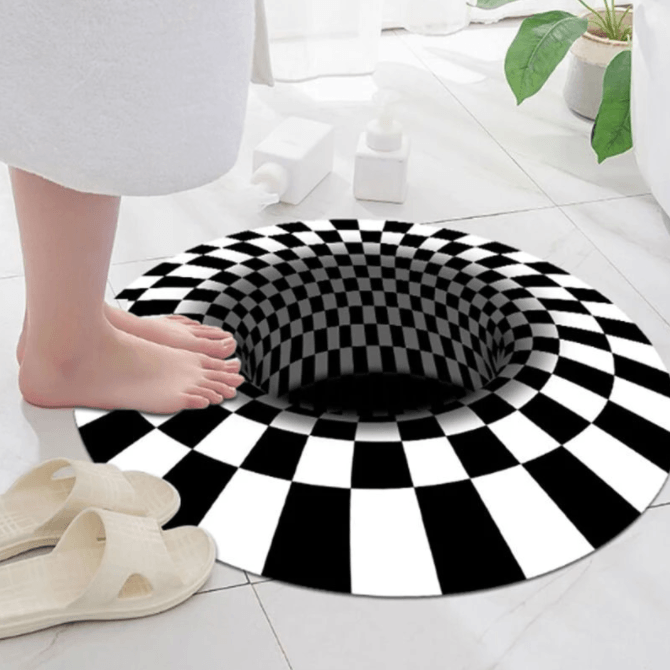 Vortex Illusion 3D Rug