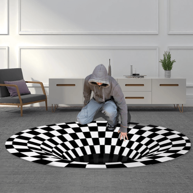 Vortex Illusion 3D Rug
