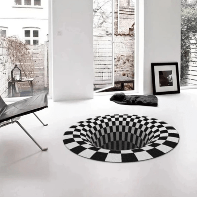 Vortex Illusion 3D Rug