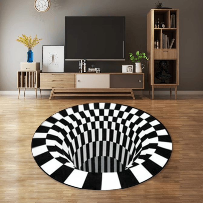 Vortex Illusion 3D Rug