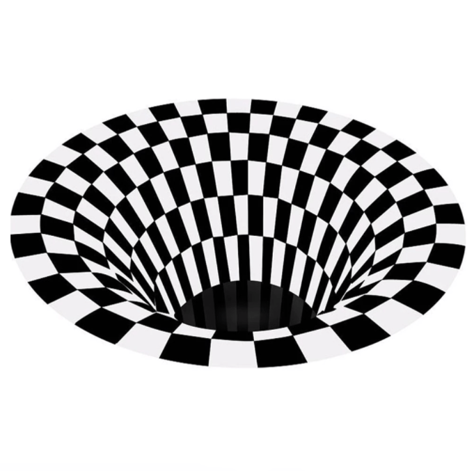 Vortex Illusion 3D Rug