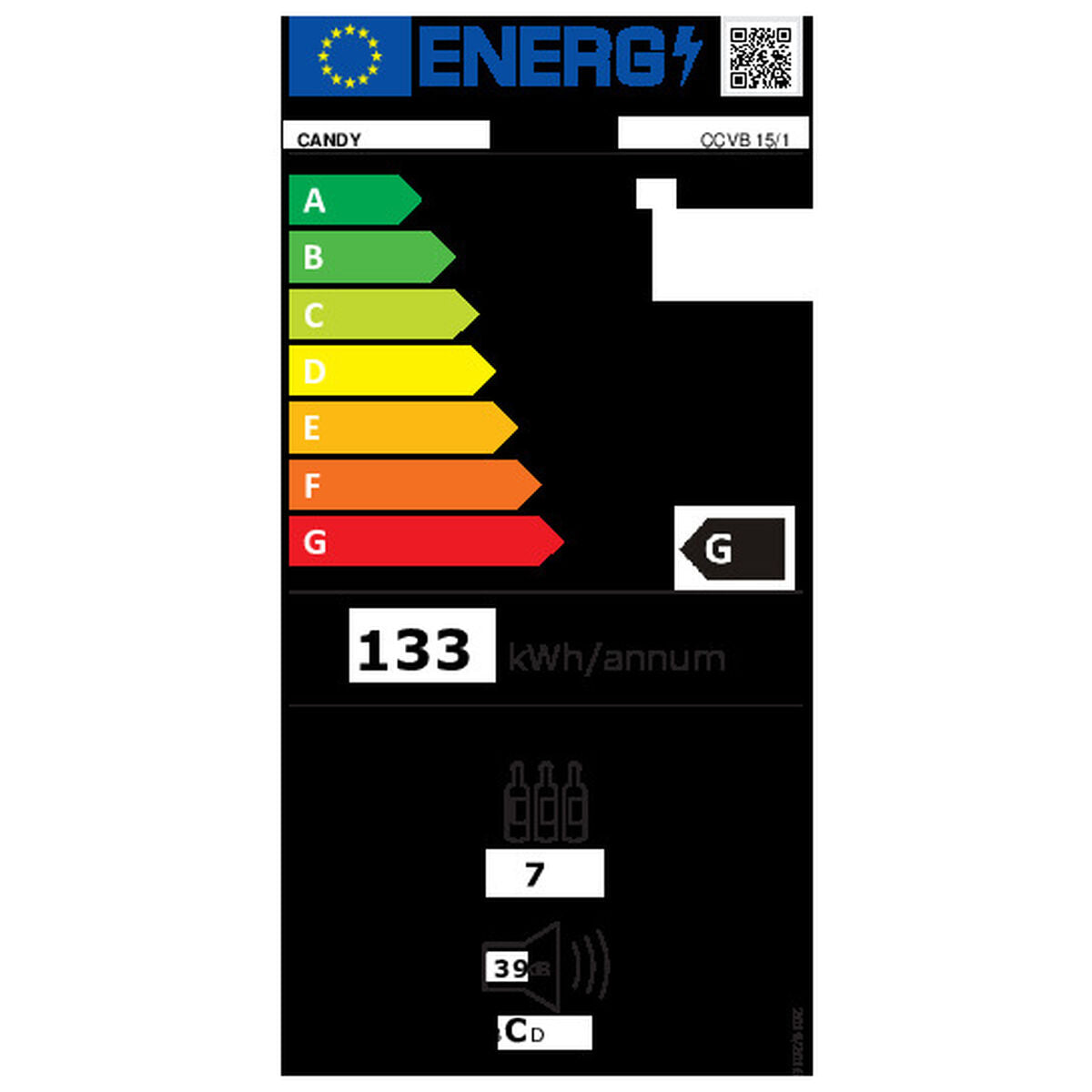 Vinoteca Candy CCVB 15/1 Black