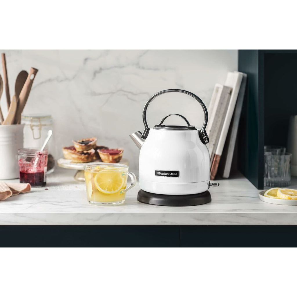 Water Kettle and Electric Teakettle KitchenAid 5KEK1222EWH White 1,25 L Metal Stainless steel