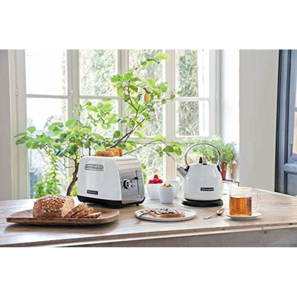 Water Kettle and Electric Teakettle KitchenAid 5KEK1222EWH White 1,25 L Metal Stainless steel